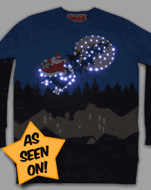light up christmas jumper boy